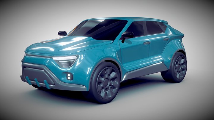 Generic SUV concept 3D Model