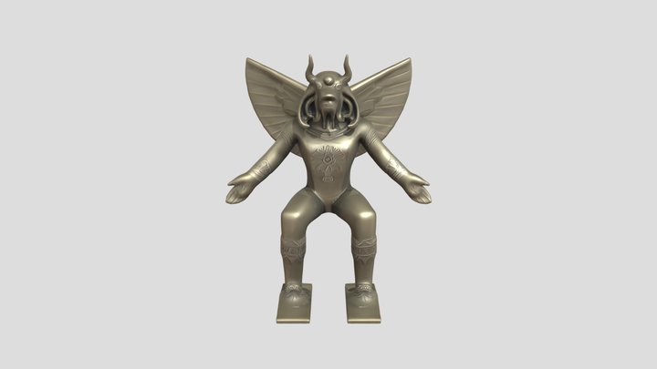 Moloch Statue 3D Model