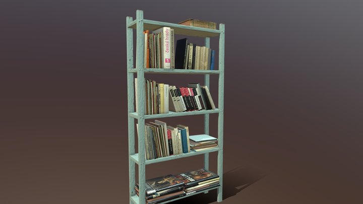 Book Shelf 3D Model