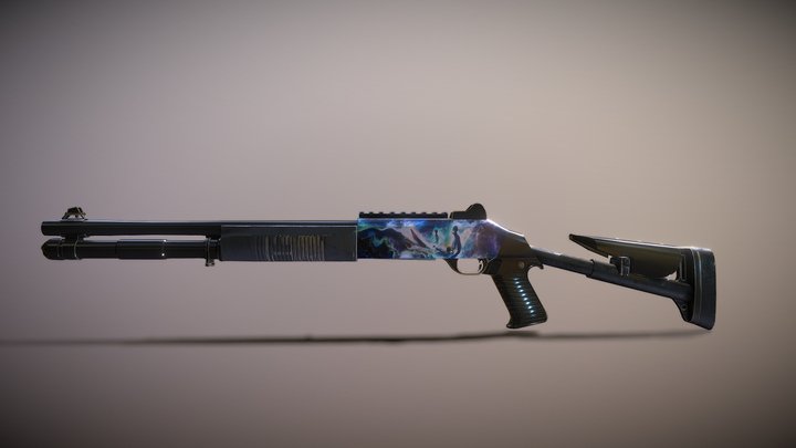 XM1014 3D Model