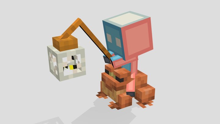 Firefly Jar On a Stick 3D Model