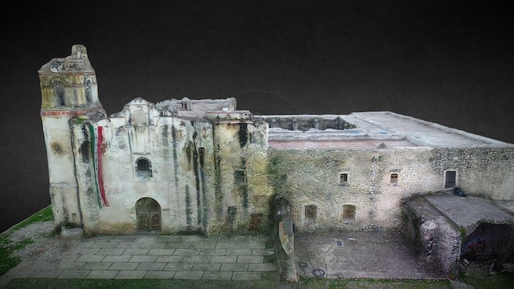 Ex Convento de San Juan Bautista 3D Model