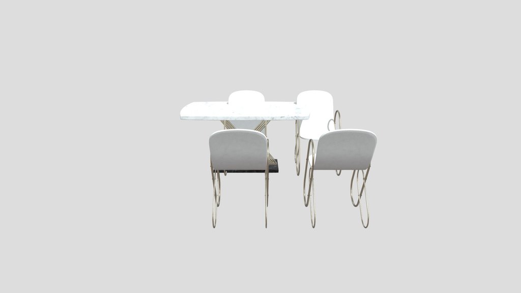 Brass Rings Dining Table Set