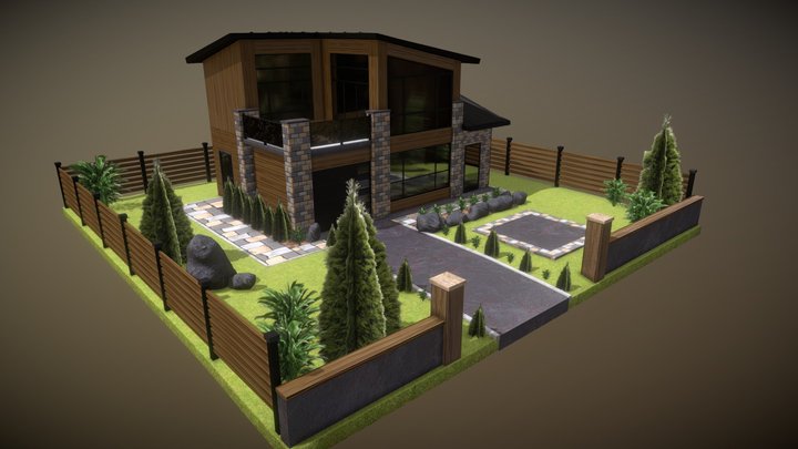 Modern House 3D Model