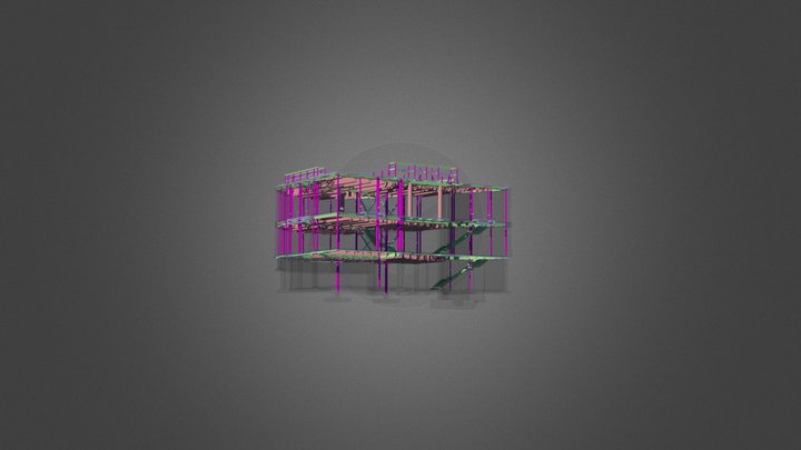 Totem Office Building 3D Model