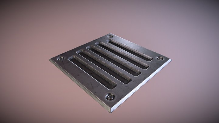 Freebie - Game Art: Simple Sci Fi Floor 3D Model