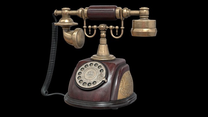 Retro phone 3D Model