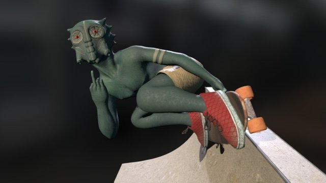 Outer Space Roll Unit 3D Model