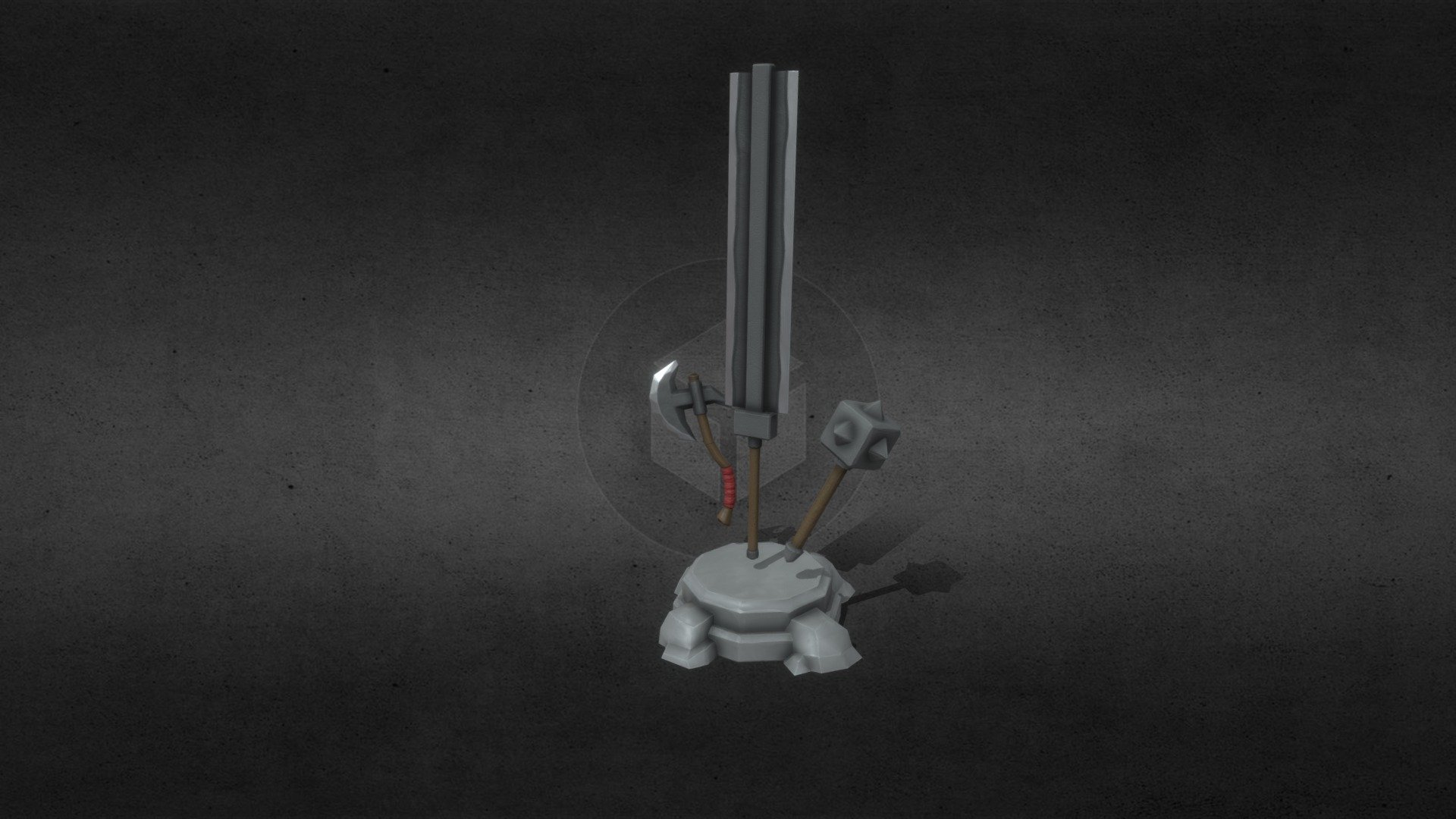 Stylized Brute Weapon Pack (Game Asset)