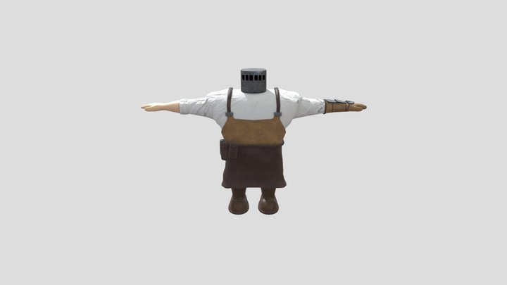 Frantic Forge: Blacksmith 3D Model