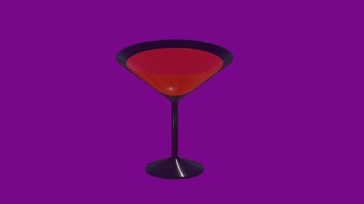 Martini_Glass_Full 3D Model