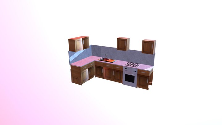 Kitchen Unit 3D Model