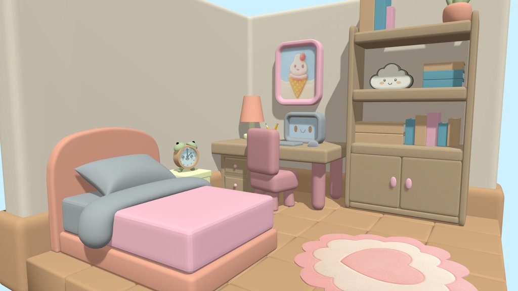 Kawaii Bedroom Diorama