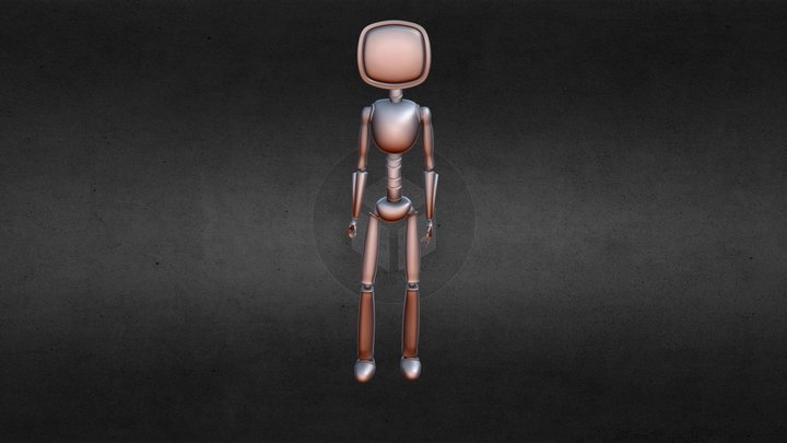 Idle Robot 3D Model