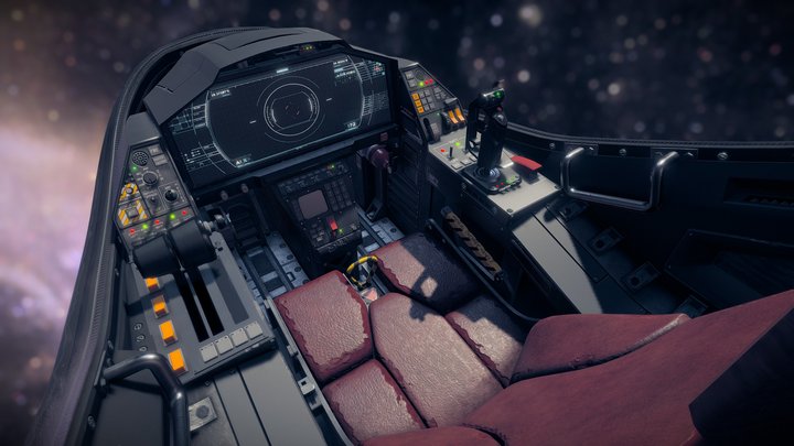 Scifi Cockpit 7 3D Model