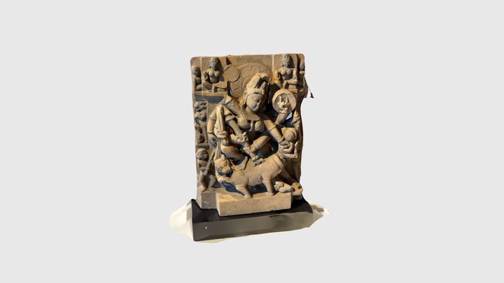 Durga slaying the Buffalo Demon 10th century cr… 3D Model
