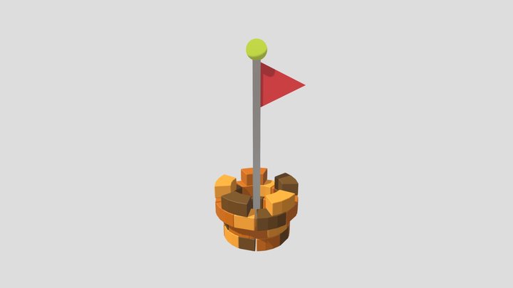 Goal Pole 3D Model
