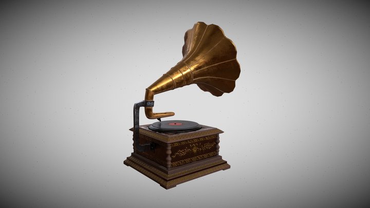 Gramophone 3D Model