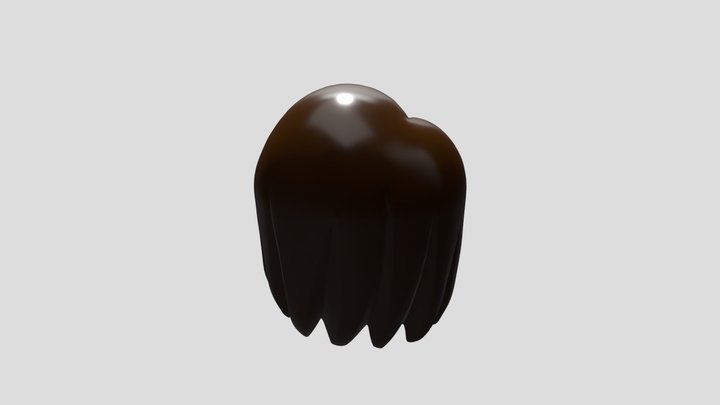 lego detailed hair matches real object 3D model 3D Model
