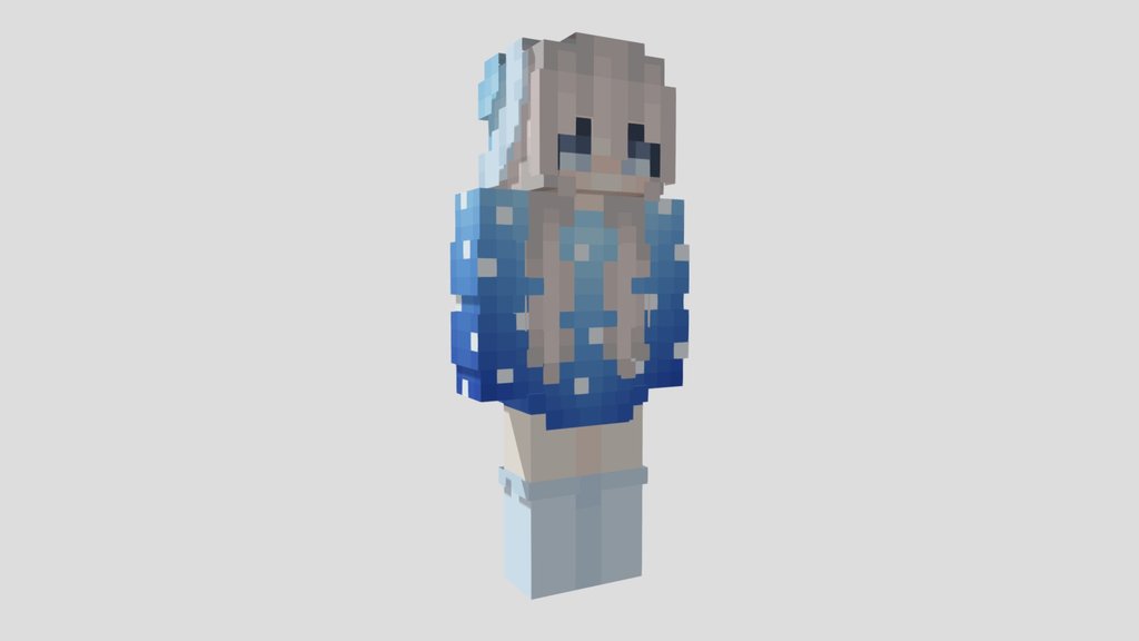Marlow 3D Model – Minecraft Style Character