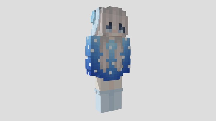 Marlow 3D Model – Minecraft Style Character