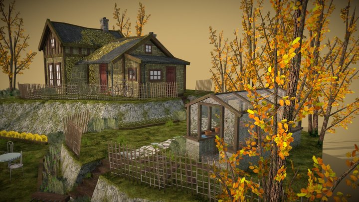 DAE Diorama - grandma's house 3D Model