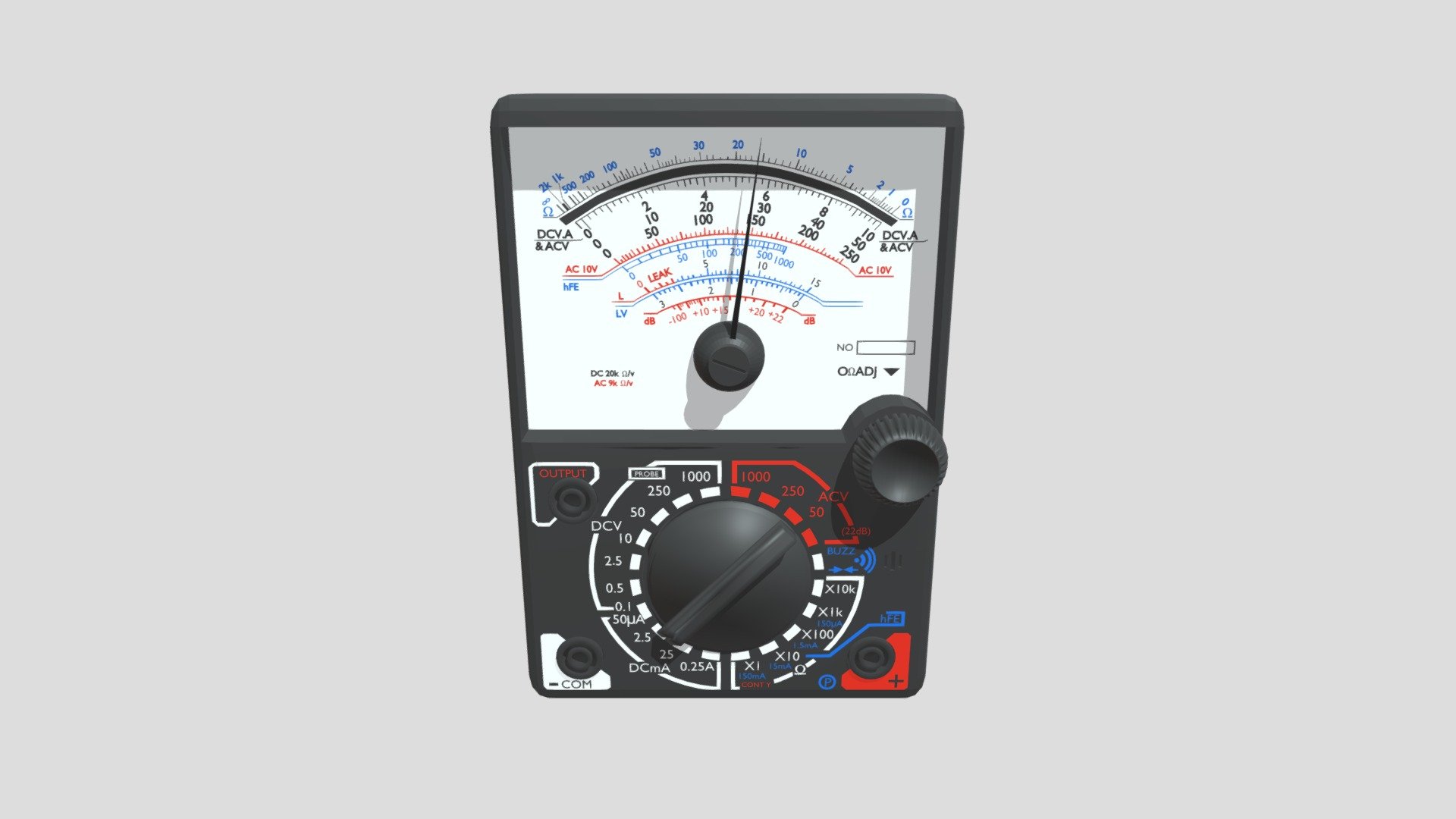 3D MULTIMETER ANALOG - Download Free 3D model by tripuspa [2cede77 ...