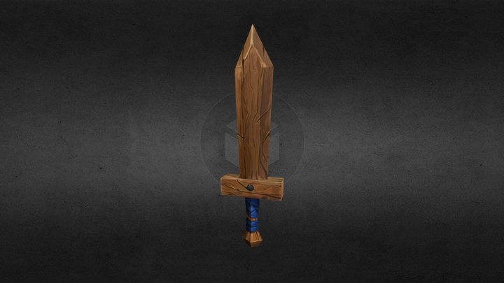 Wood Sword 3D Model