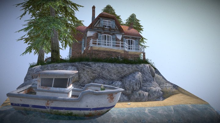 DAE Diorama - By The Ocean 3D Model