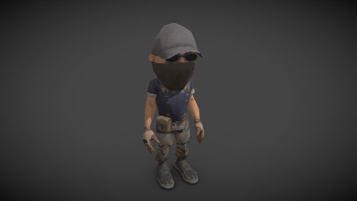 Mini-figurine a soldier in a hat – Modello 3D gratuito STL