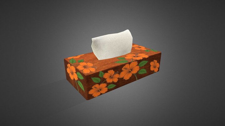 Low Poly Tissue Box