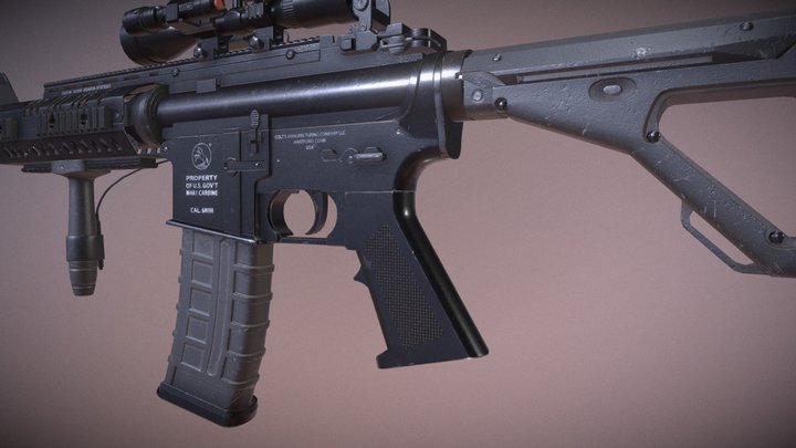 M4a1 Carbine 3D Model