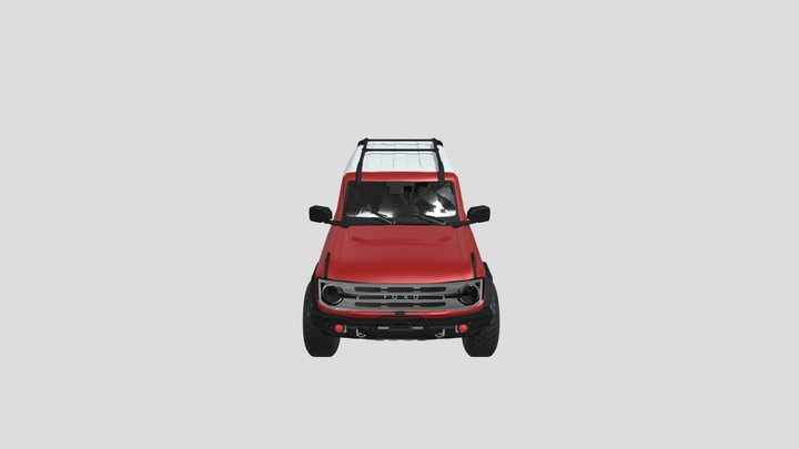 Ford Bronco Running 3D Model