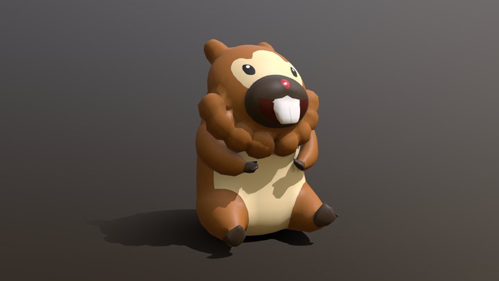 3D Bidoof Model - Bidoof's Day 3D Model