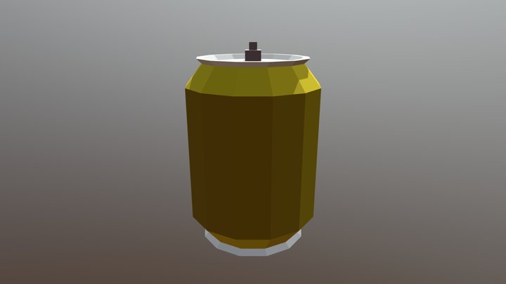 Soft Drink Yellow 3D Model