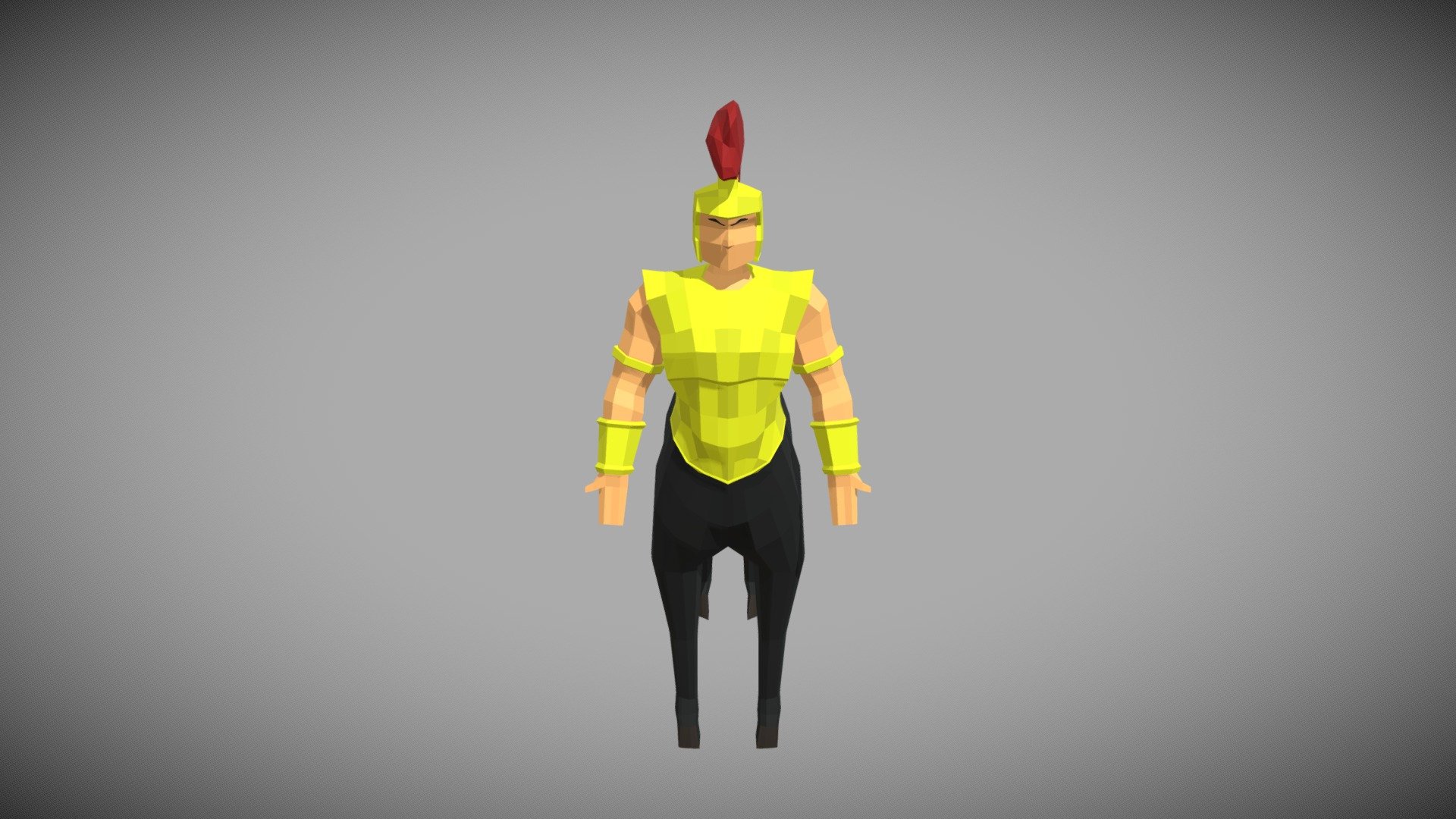 Centaur - Lowpoly Game Character (WIP) - 3D model by isikdev [2cf45bf ...