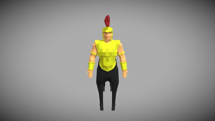 Centaur - Lowpoly Game Character (WIP) 3D Model