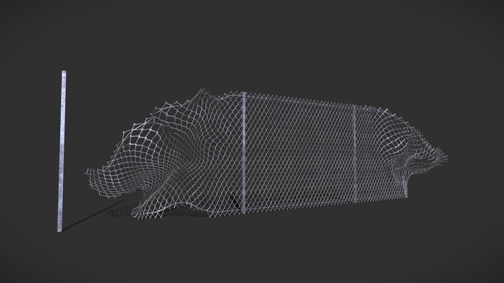 Simple Chainlink Fencing 3D Model