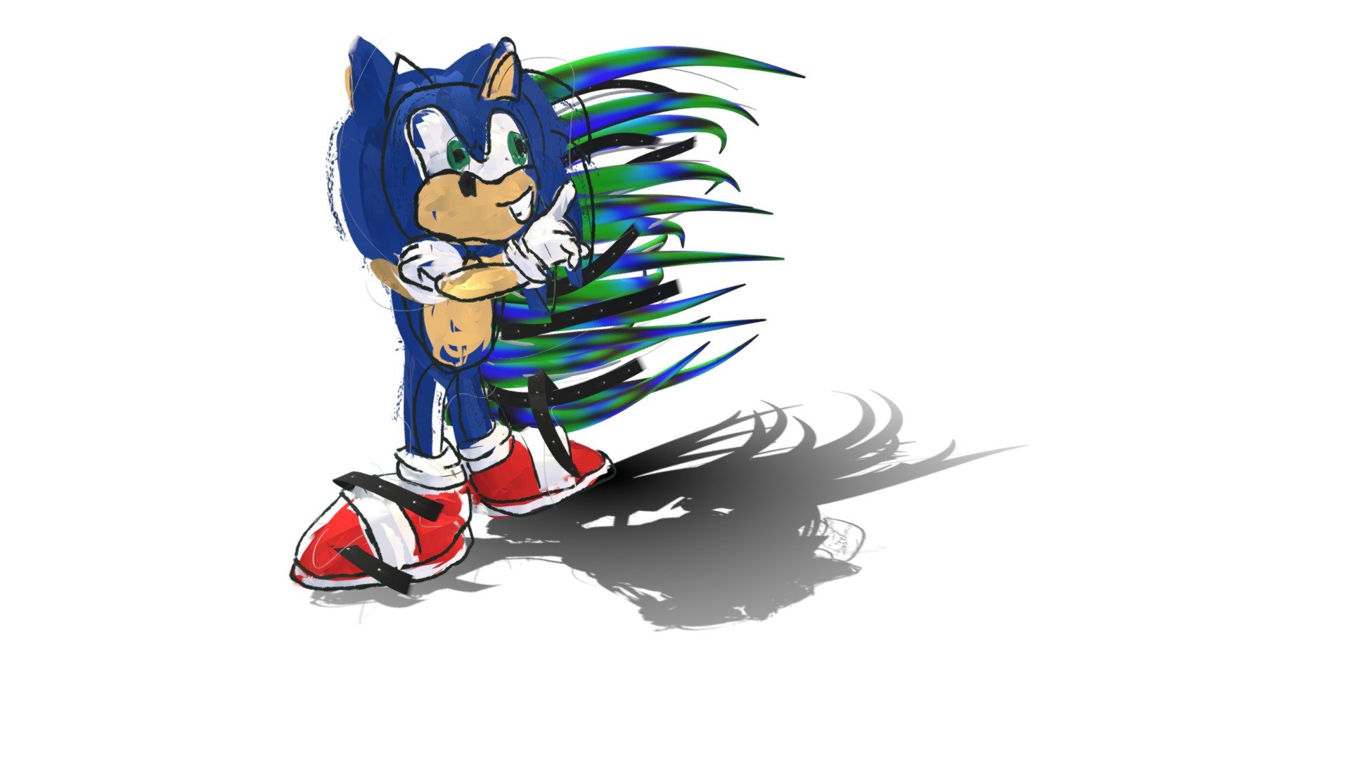 Sonic by RZG - 3D model by hlmiller [2cf60d9] - Sketchfab