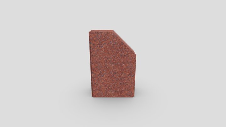 親柱AZ-6赤 3D Model