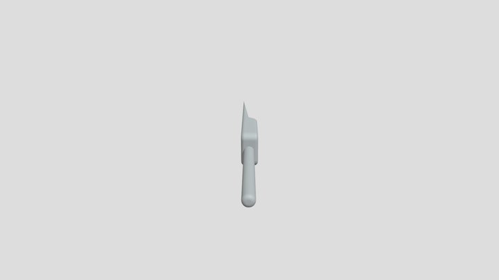 Putty Knife For Models 3D Model