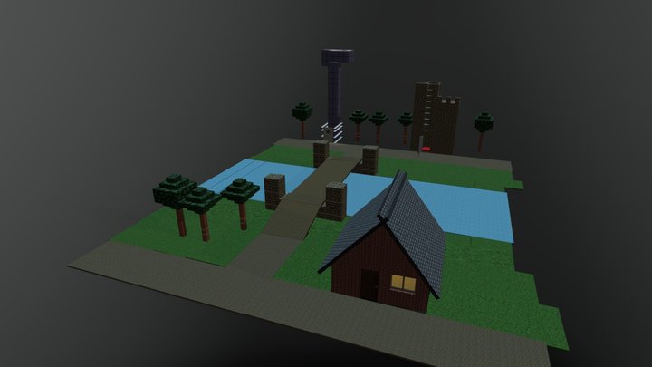 Village 3D Model