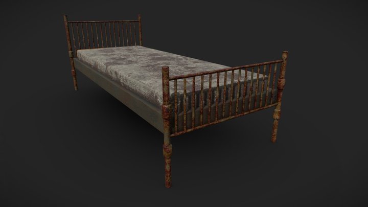 Post apocalyptic bed 3D Model