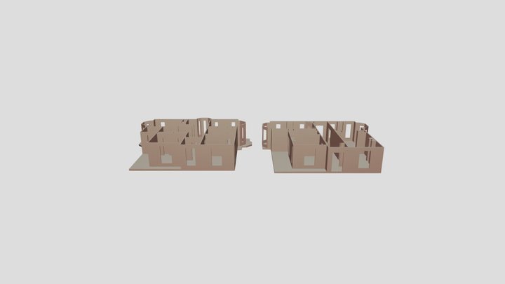 Casa Dos Pisos 3D Model