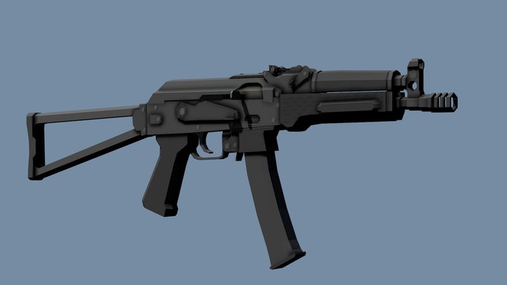 Low-Poly PP-19-01 Vityaz