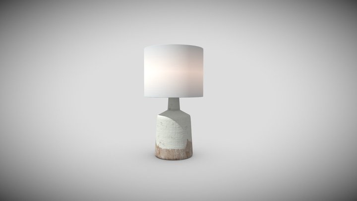 Pottery Table Lamp ET184 3D Model