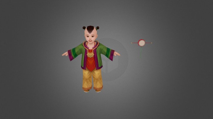 Little Boy Rigged 3D Model 3D Model