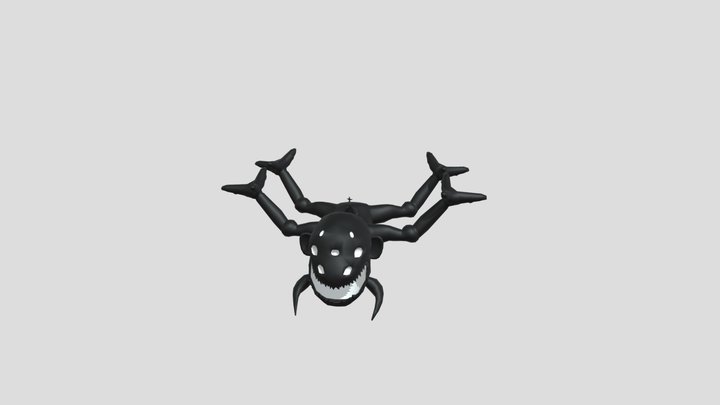 scary baboon blackout monster 3D Model