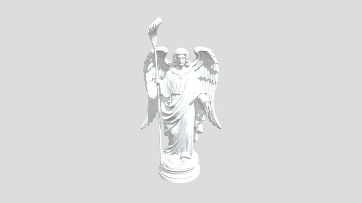 saint raphael statue 3D Model