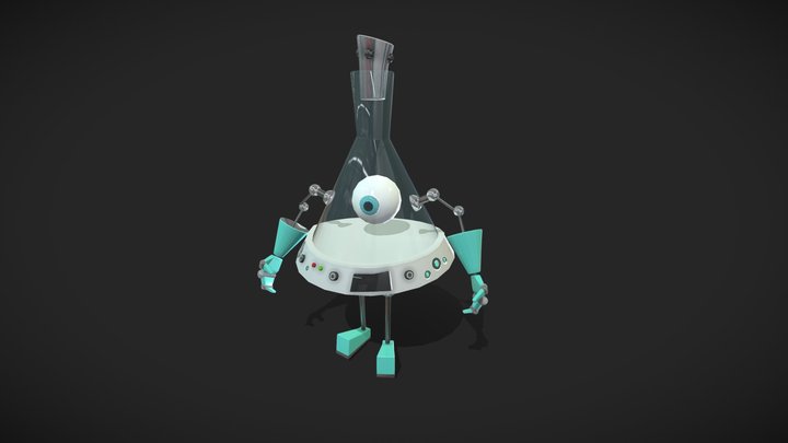 Scientific Robot 3D Model